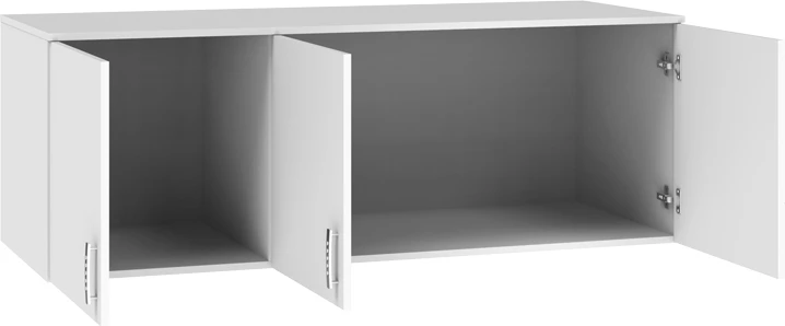 Dollap Royal tre-kanatesh, ngjyrë e bardhë, loft, 150x58x53cm