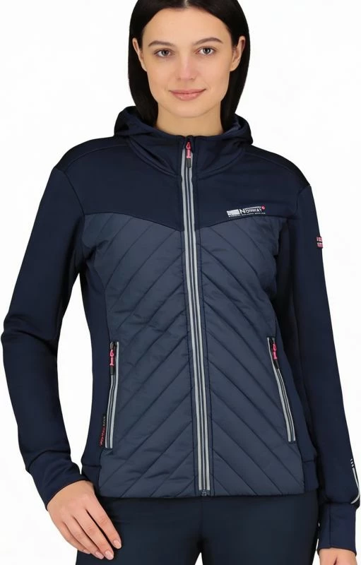 Jakne softshell për femra Geographical Norway, navy/rozë