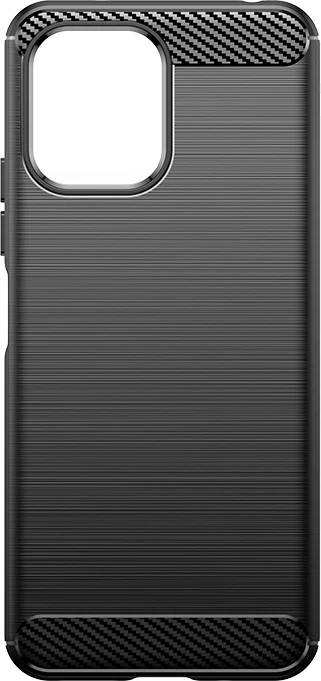 Mbështjellës Hurtel Carbon Case për Xiaomi Redmi 12, i zi