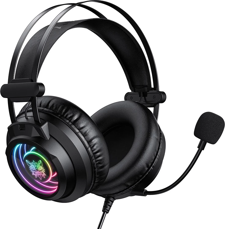 Kufje gaming ONIKUMA X80, drivera 50 mm, mikrofon me anulim zhurme, RGB, USB + 3.5 mm