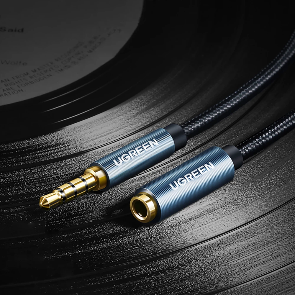 Kabllo audio zgjatuese Ugreen AV118, mini jack 3.5mm, 1m, Blu