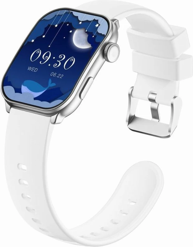 Smartwatch për femra Gravity, e bardhë/argjendtë