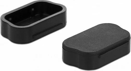 Kapak pluhuri DeLOCK 60173 për VGA/Sub-D, set 10 copë, i zi