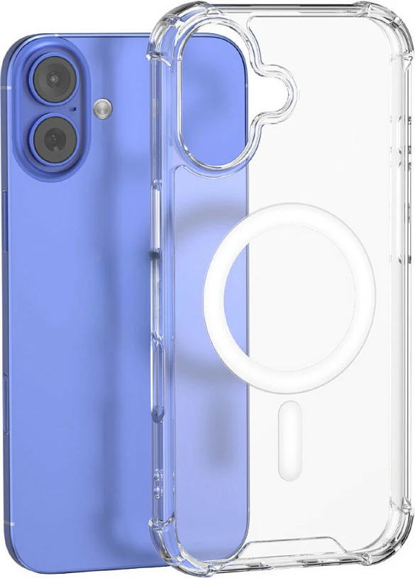 Mbështjellës 4smarts Hybrid Case Ibiza për iPhone 17, transparent