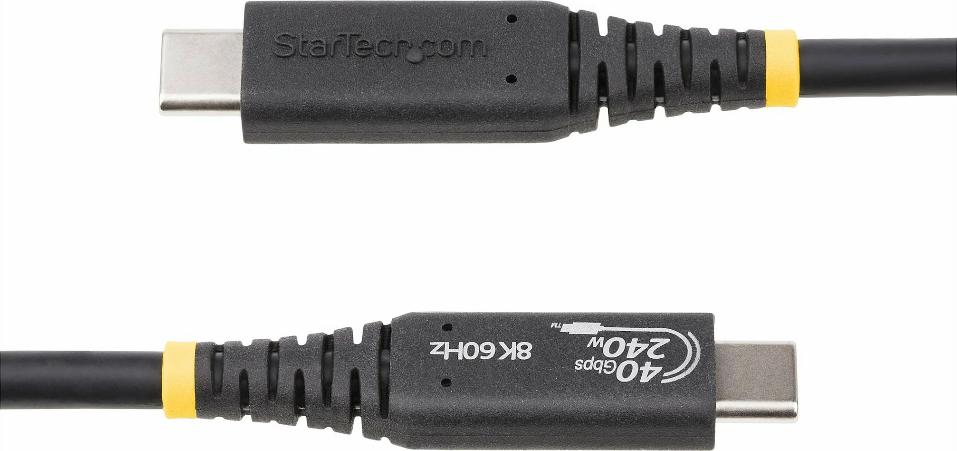 Kabllo USB4 StarTech 1m, USB-C në USB-C, 40Gbps, PD 240W, 8K 60Hz, e zezë