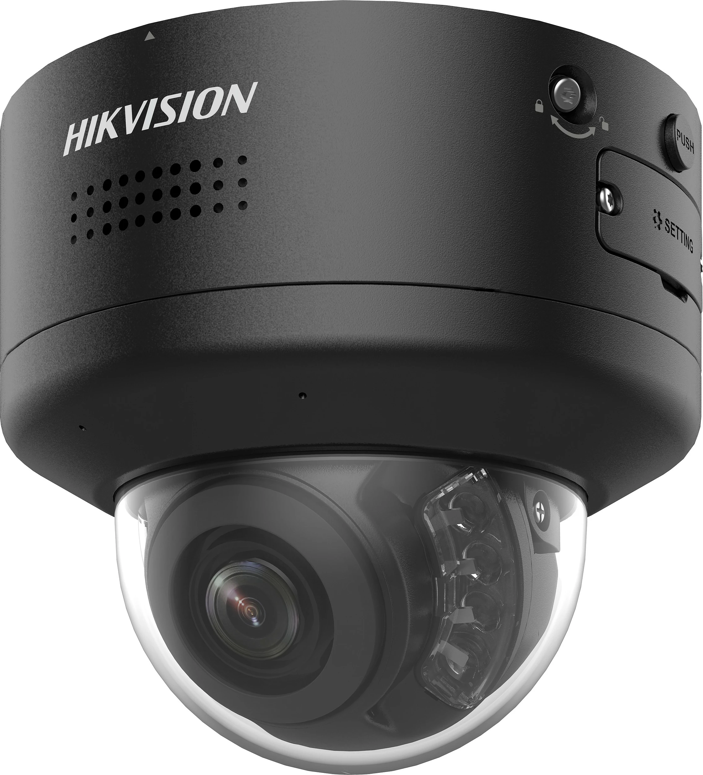 Kamerë sigurie IP Dome Hikvision DS-2CD2787G2H-LIPTRZS2U/SL, 8MP, 2.8-12mm, ColorVu, e zezë