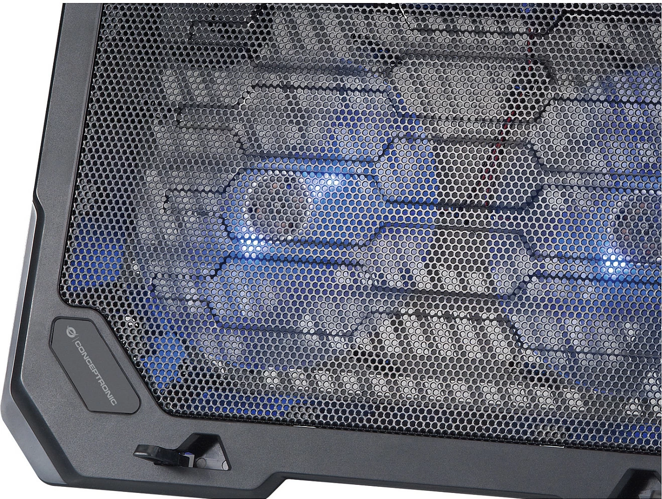 Mbajtëse ftohëse Conceptronic 2-Fan, USB-A 2.0, për laptop 15.6 inç, e zezë