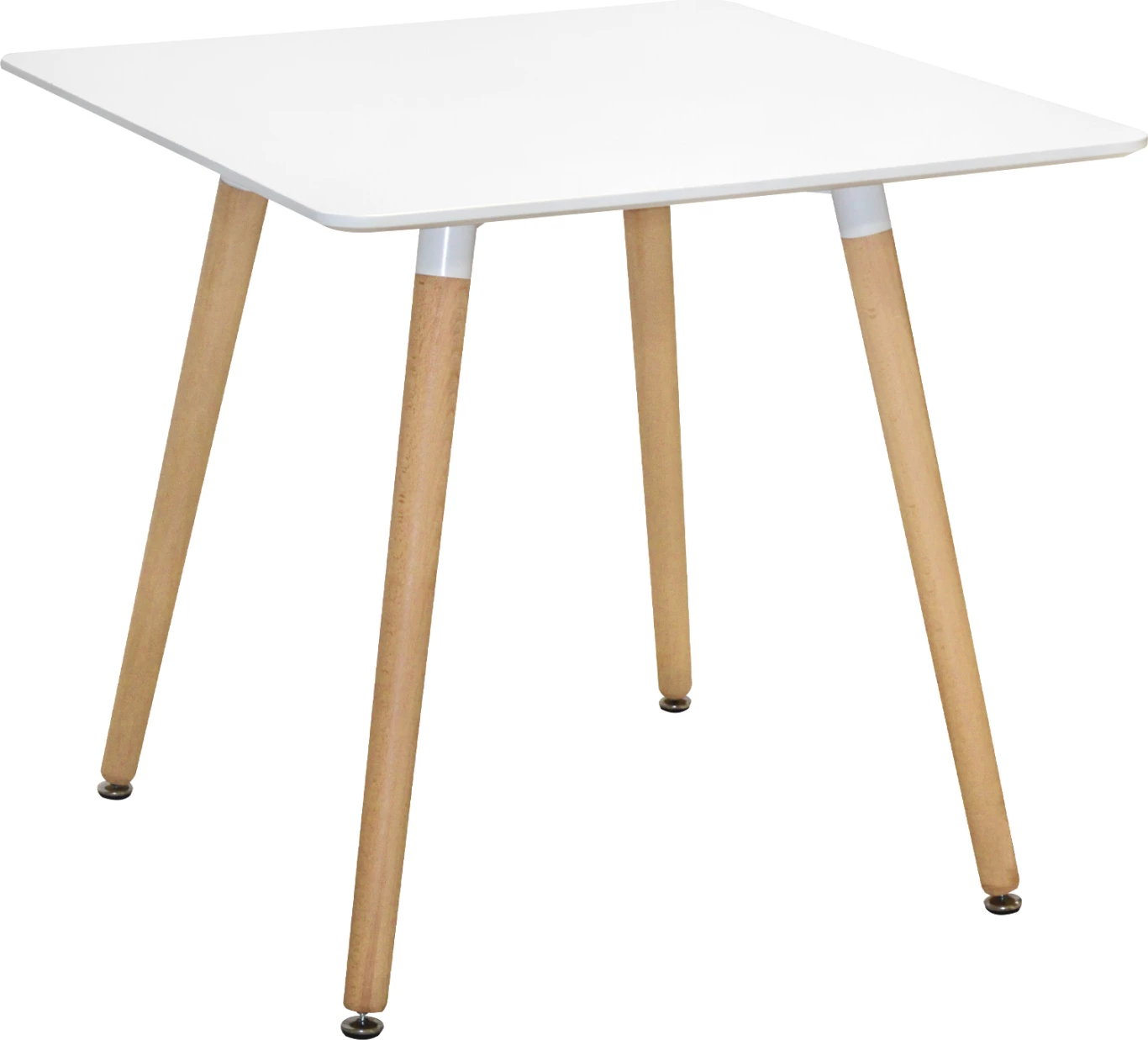 Tavolinë kuzhine minimaliste FH0057.01, MDF e bardhë, këmbë ahu