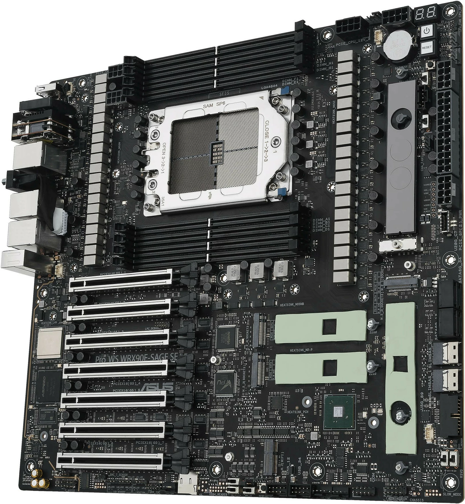 Pllakë amë ASUS PRO WS WRX90E-SAGE SE, AMD, Socket sTR5, DDR5-SDRAM, Octa-channel