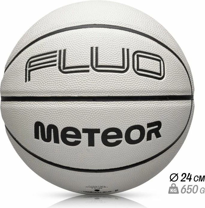 Top basketbolli Meteor, i bardhë