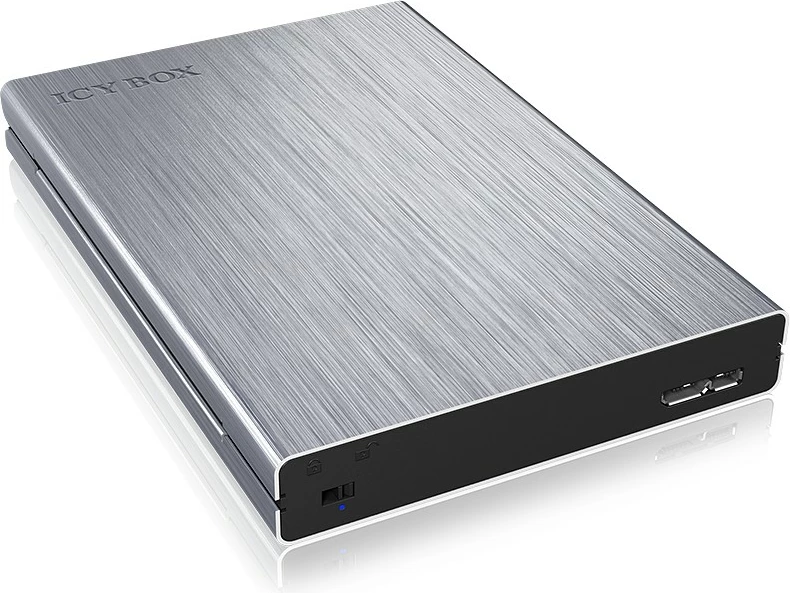 Kuti e jashtme HDD/SSD ICY BOX IB-241WP, 2.5", USB 3.2, alumini, anthracite/silver