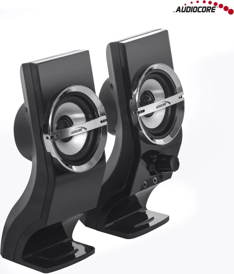 Altoparlantë kompjuteri Audiocore AC805, 6W, USB, të zi