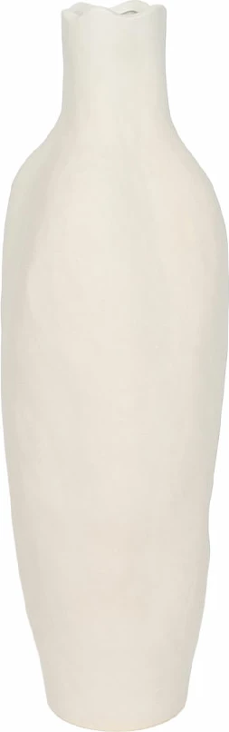 Vazo qeramike e bardhë VILERA, 16x16x50cm