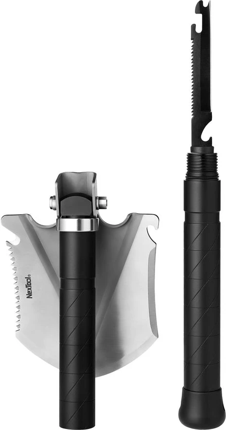 Lopatë shumëfunksionale NexTool Mini NE20013, çelik inox, e zezë