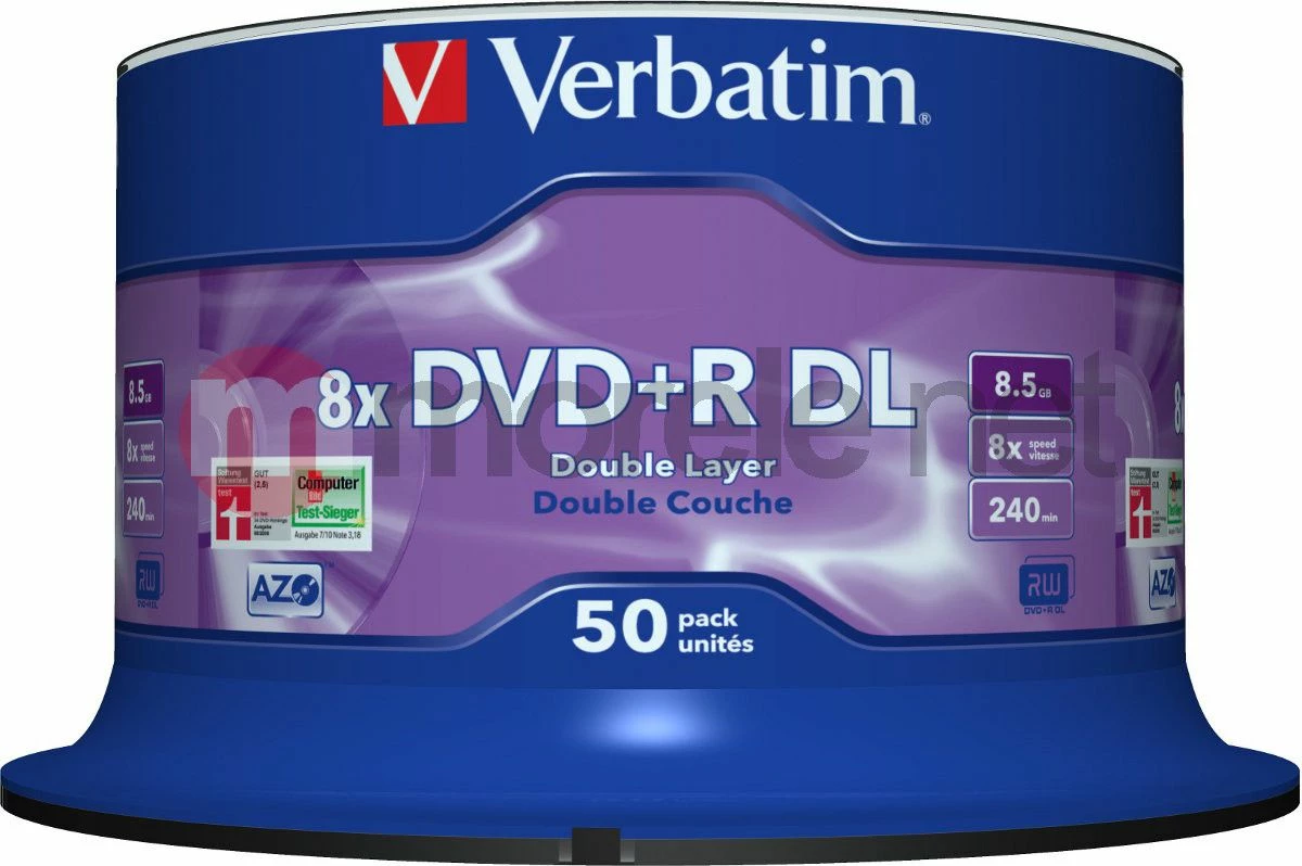 DVD+R DL Verbatim 43758 8.5GB 8x, 50 copë (cake)