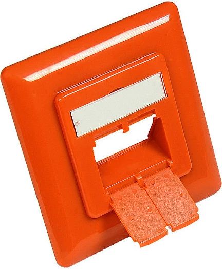 Pllakë muri (Zentralstück) GoodConnections 50x50mm + kornizë 80x80mm, portokalli