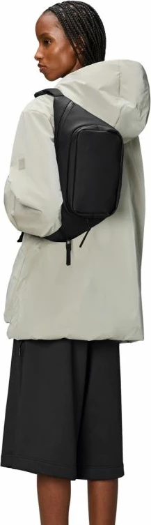 Çantë beli Rains, e zezë