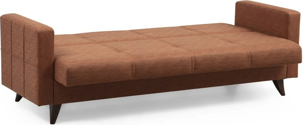 Divan-krevat treshe, ngjyrë e kuqe tullë, Atelier del Sofa, Polya