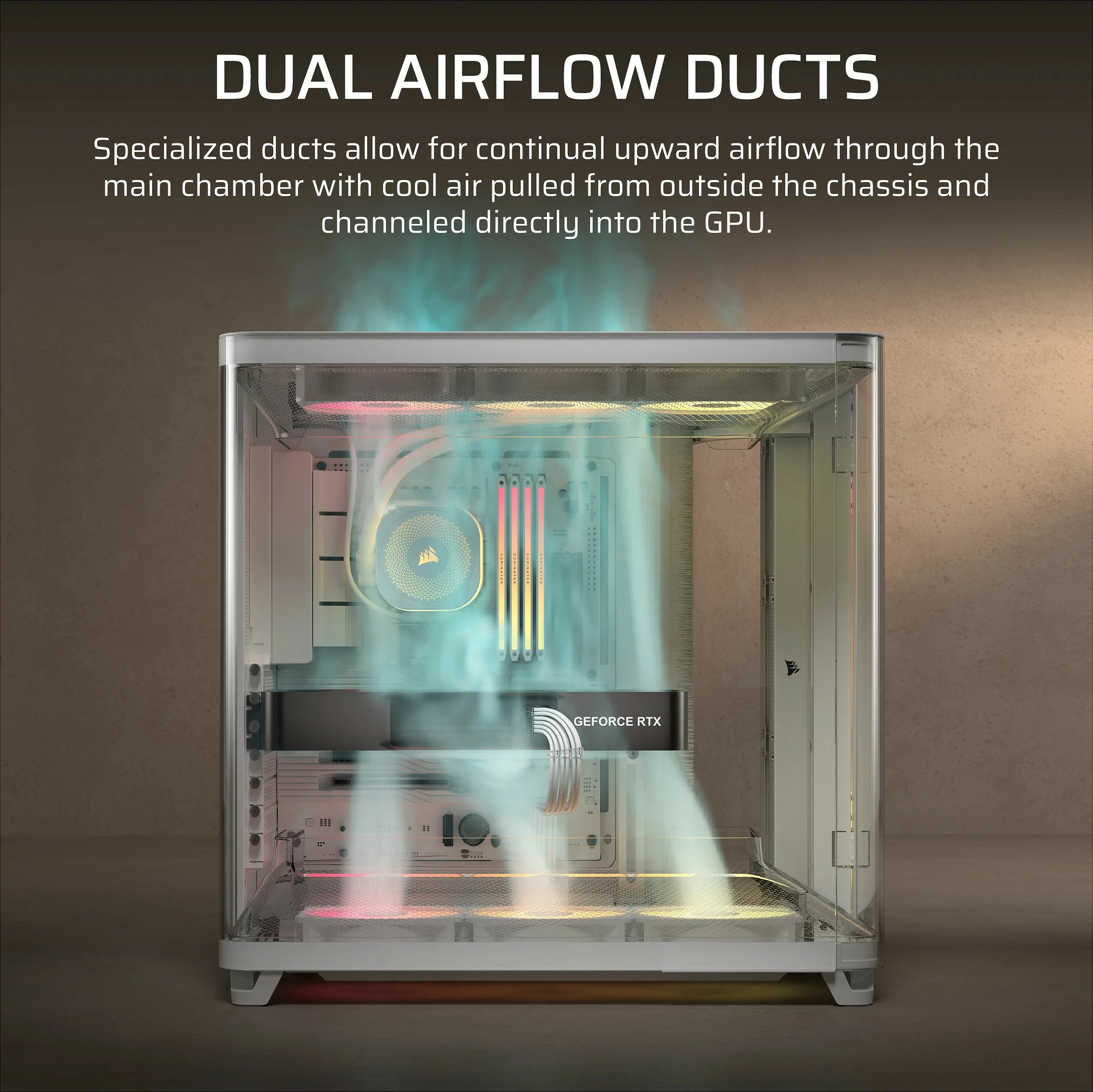 Kasë Corsair Air 5400 RS-R ARGB, Midi Tower ATX, e bardhë