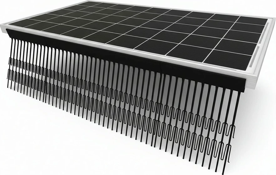 Barrierë kundër pëllumbave DeLOCK, 1 m, 2 copë, 122 mm, kafe