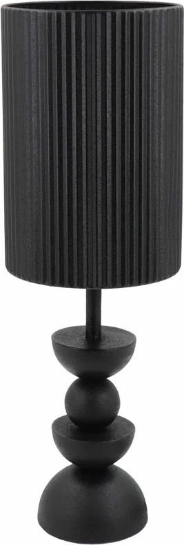 Llambë tavoline UP : DOWN 56, metal i zi, 18x18x56 cm