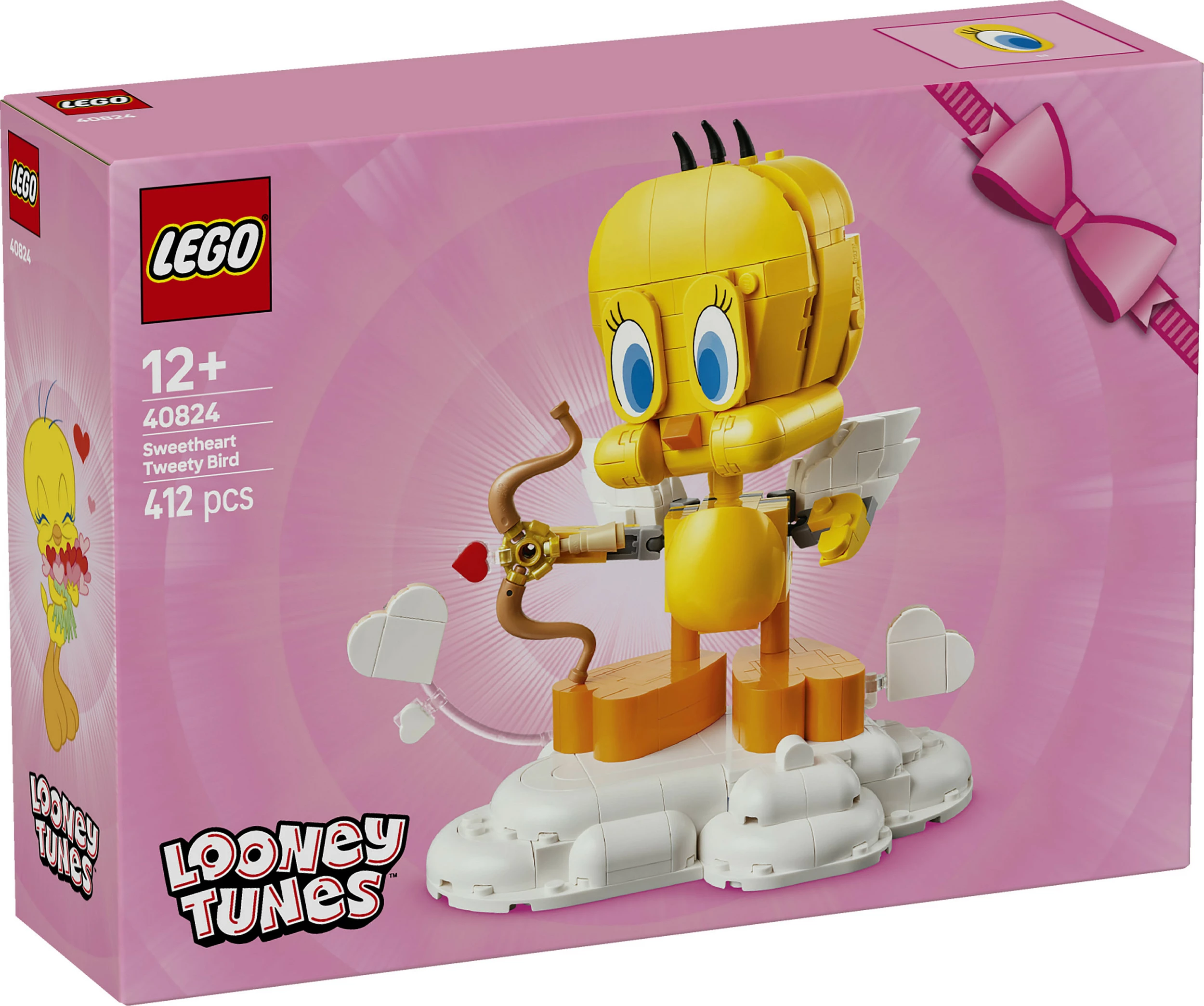 Set ndërtimi LEGO Iconic Sweetheart Tweety Bird 40824, 412 pjesë, 12+, shumëngjyrësh
