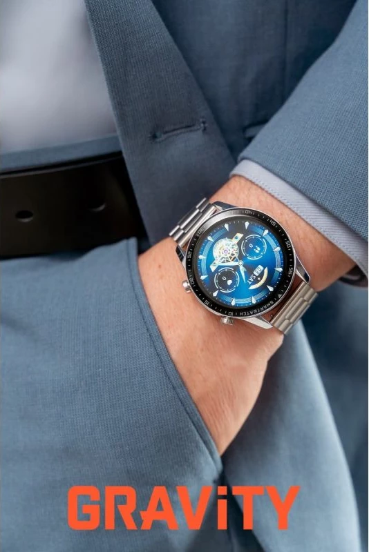 Smartwatch Gravity GT10-6, argjendtë, set me rrip dhe byzylyk