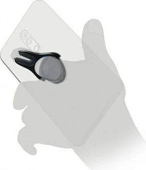 Mbajtëse universale telefoni DeLOCK mini 4 në 1, 360° rrotullim, për ventilim veture, antracit/zezë