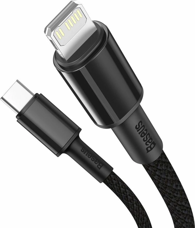 Kabllo USB-C në Lightning Baseus CATLGD-A01 2 m 20 W e zezë