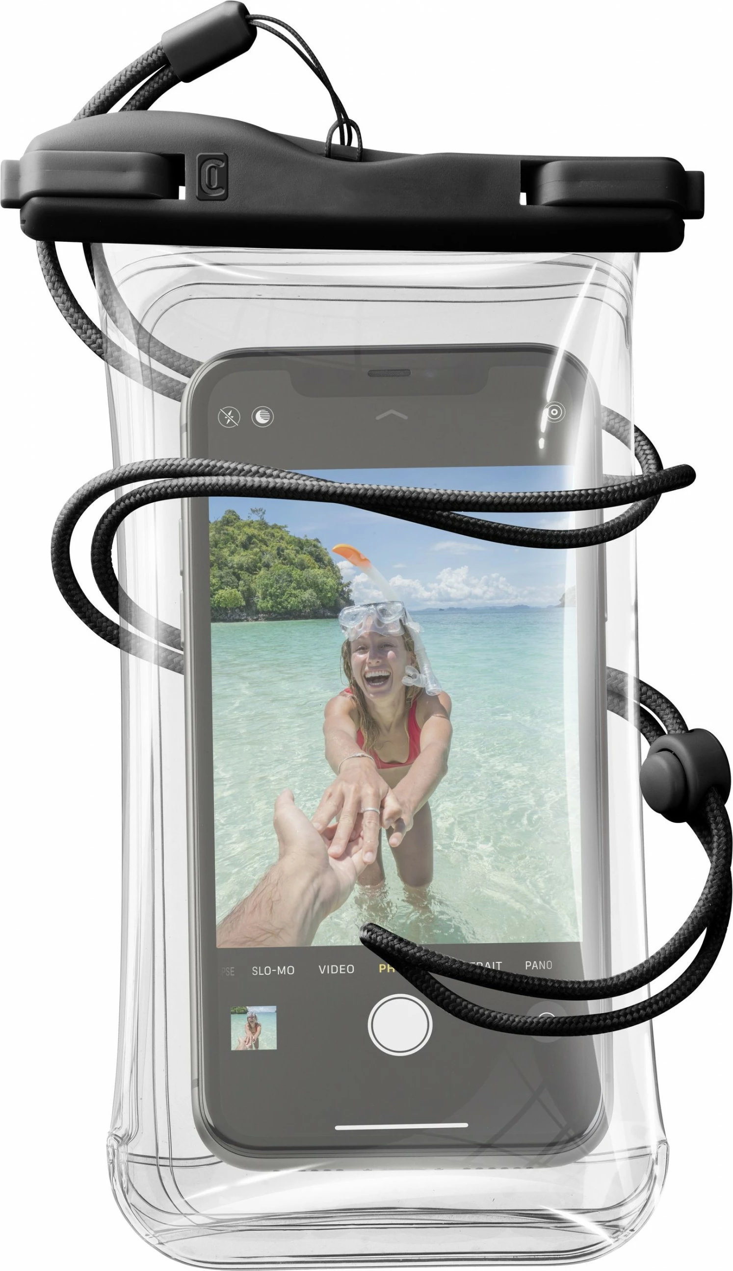 Mbështjellës universal Cellular Line Voyager, pouch case, IPX8, 80x165mm, e zezë
