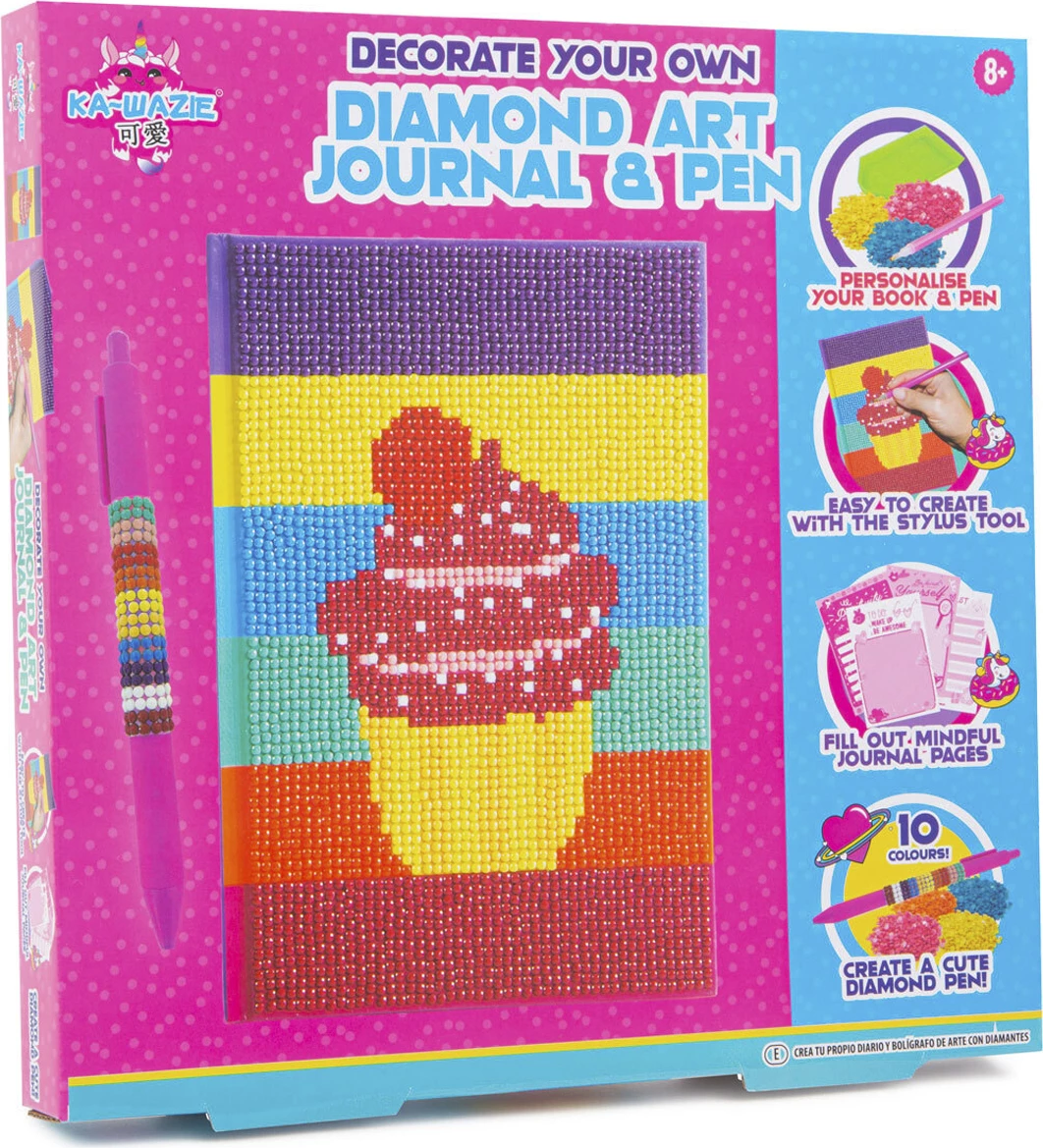 Set lodër për fëmijë Ka-Wazie Decorate Your Own Diamond Art Journal