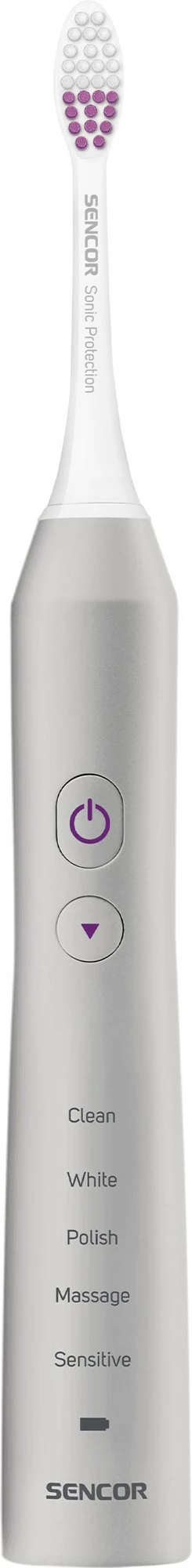 Furçë elektrike për dhëmbë Sencor Sonic SOC 3200SL, e bardhë/ Hiri