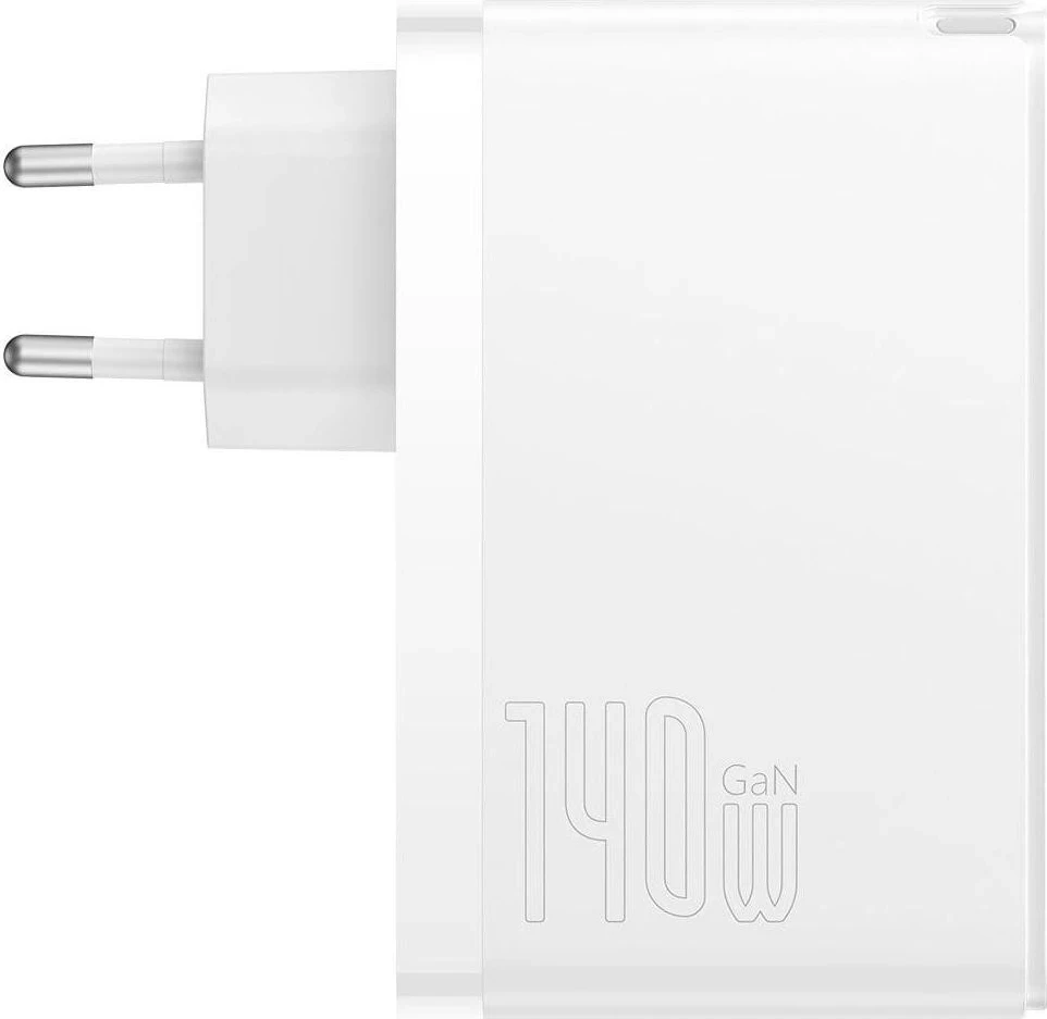 Karikues rrjeti Baseus GaN5 Pro 2xUSB-C + USB, 140W, i bardhë