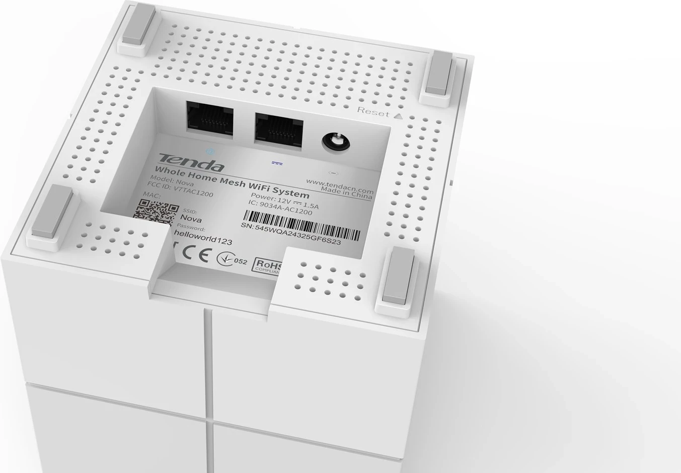 Router Tenda Nova MW6 Dual-band Wi-Fi 5 Bardhë