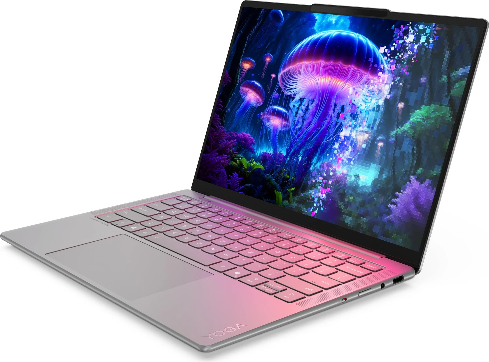 Laptop Lenovo Yoga Slim 7 Aura Edition 14ILL10, 14 inç OLED, Core Ultra 5, 16GB RAM, 512GB SSD, silver