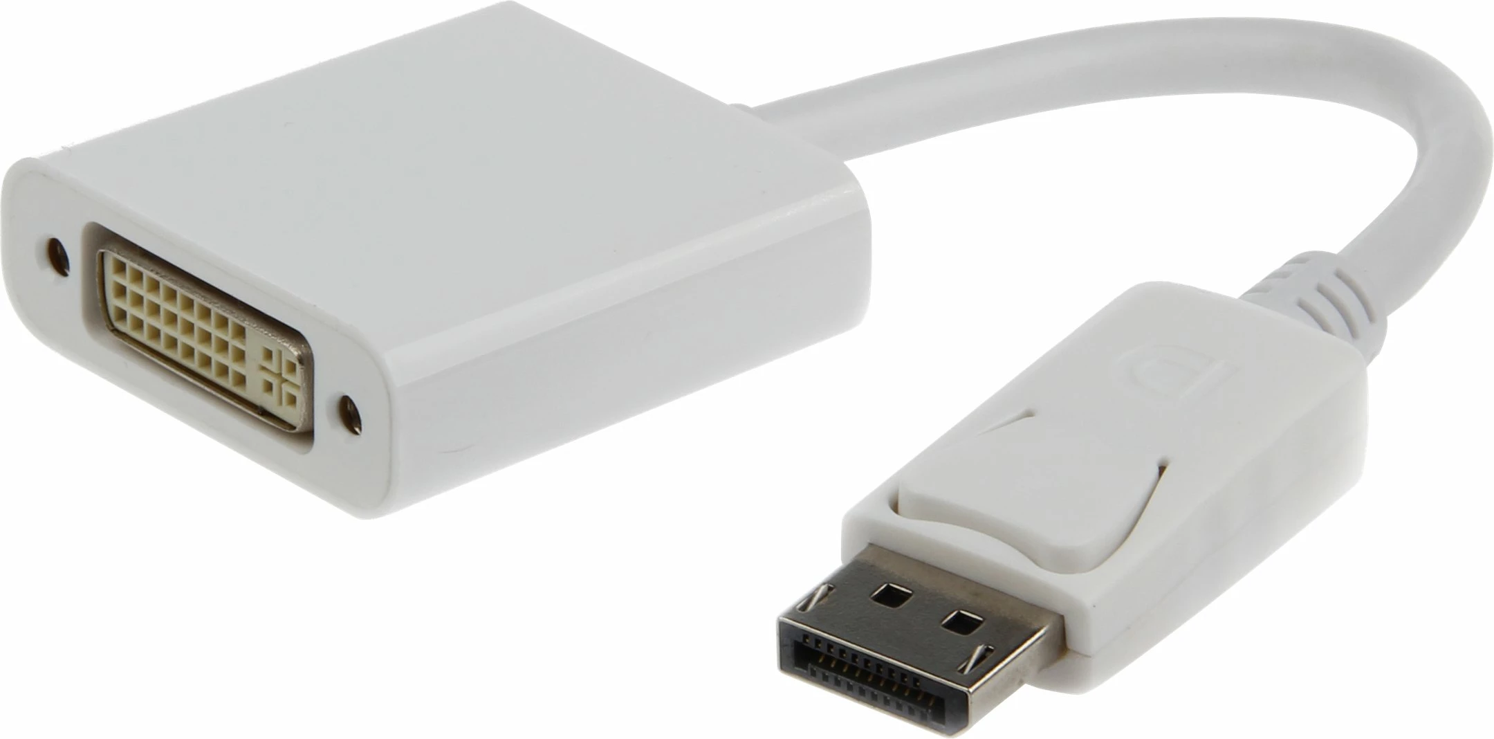 Adapter kabllo Gembird A-DPM-DVIF-002-W, DisplayPort në DVI, 10 cm, e bardhë