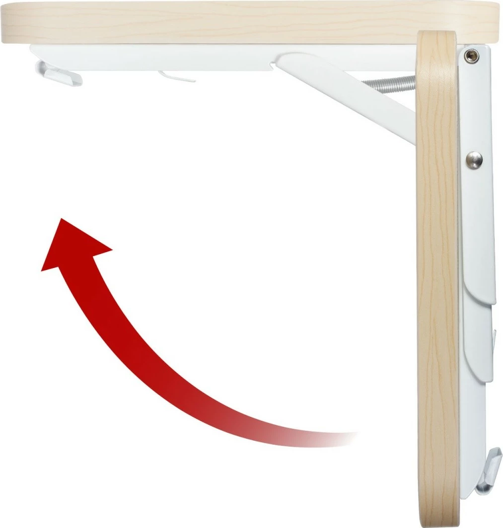 Raft palosës muror, Maclean, MC-129 WD, 100x20 cm, ngarkesë 50 kg, druri/e bardhë