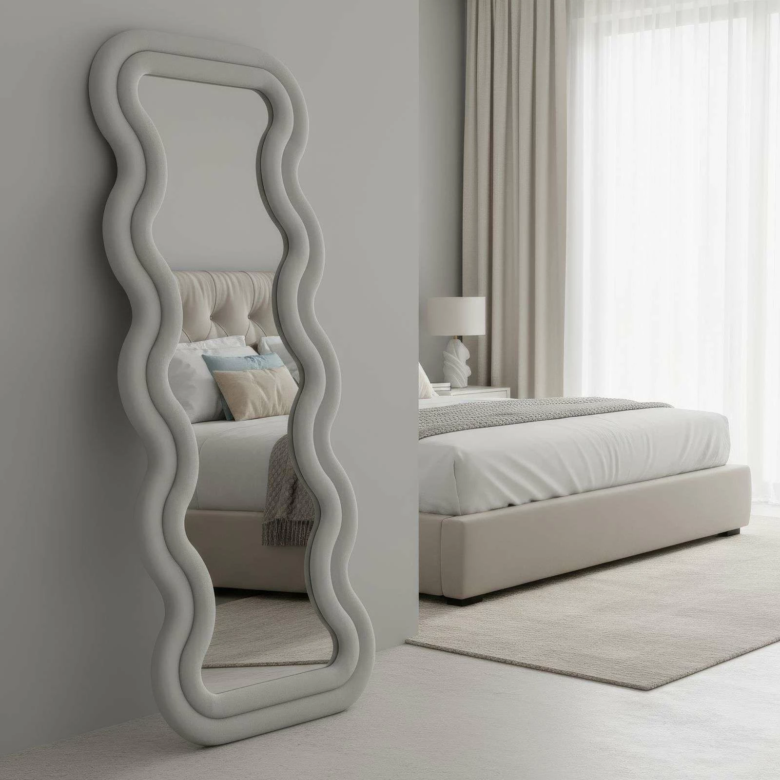 Pasqyrë Cheval Mundo, krem, Skye Decor, 65x170cm