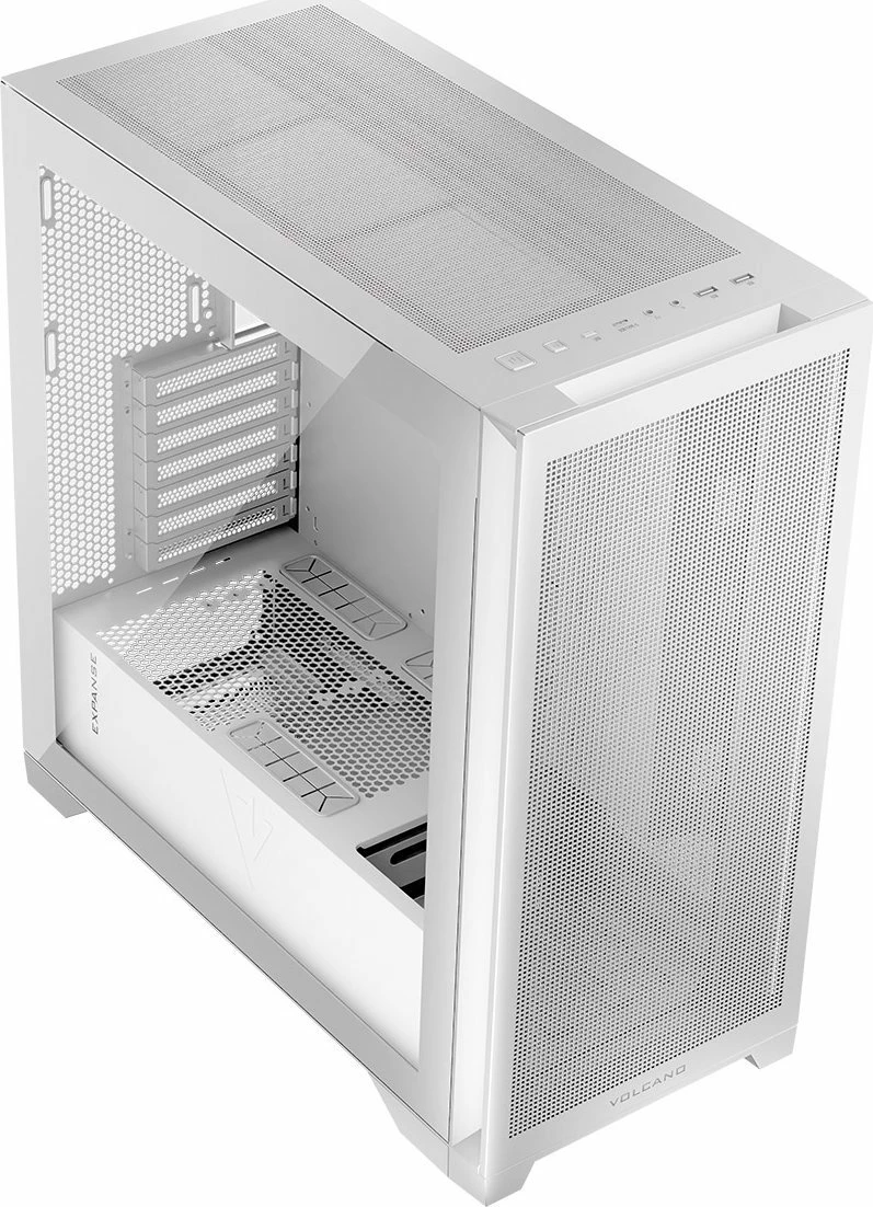 Kasë Modecom Volcano Expanse S MIDI (AT-EXPANSE-SG-NF-20-000000-0002), Midi Tower, ATX/Micro-ATX/Mini-ITX, USB-C, e bardhë