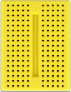 Mini breadboard DeLOCK 170 kontakte, 46 x 36 mm, e verdhë