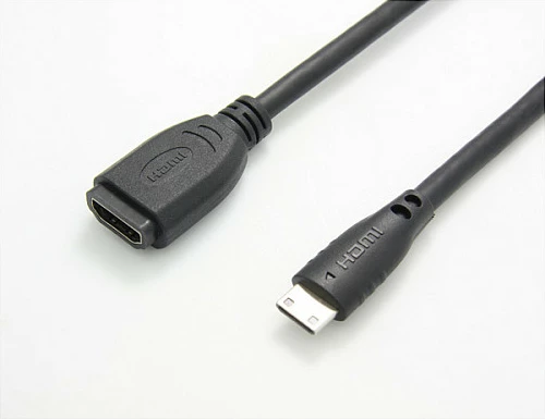 Adapter kabllo VALUE Mini HDMI Type C (mashkull) në HDMI Standard Type A (femër), 150 m, e zezë