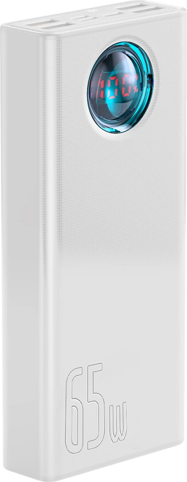 Powerbank Baseus Amblight 30000mAh, 65W, i bardhë