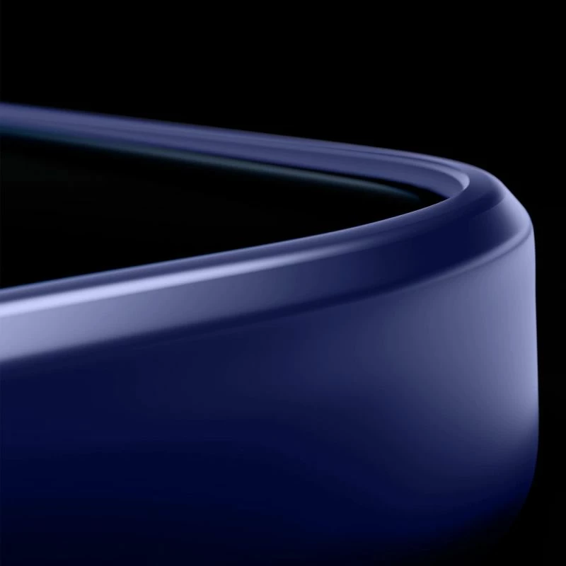 Maskë telefoni 3mk Smoke MagCase për iPhone 16, blu-transparente