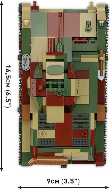Set ndërtimi tank i lehtë Cobi 7TP, 669 pjesë, Historical Collection