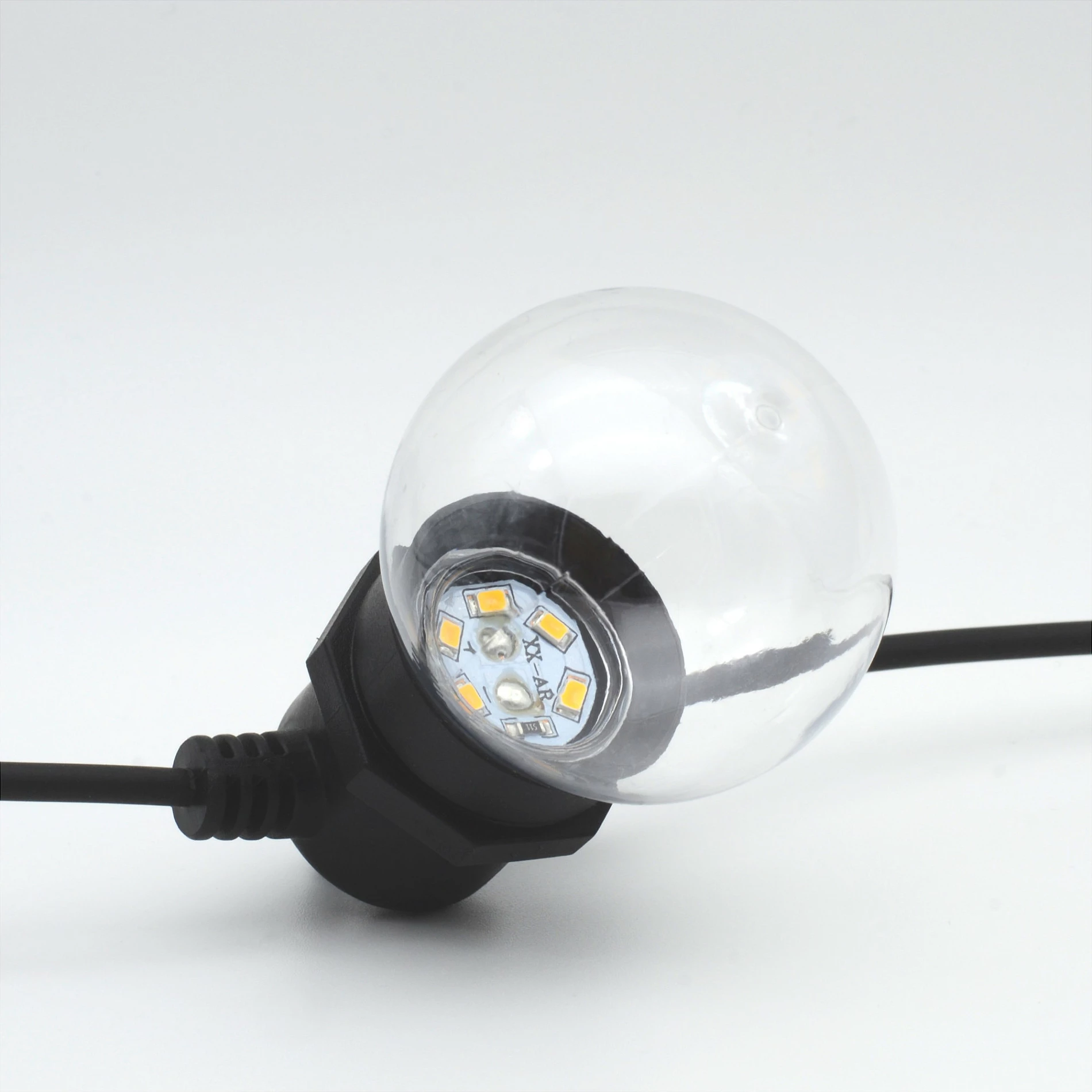 Drita dekorative LED RealPower 463627, 10 m, 24 llamba, 2200K, me bateri, e zezë