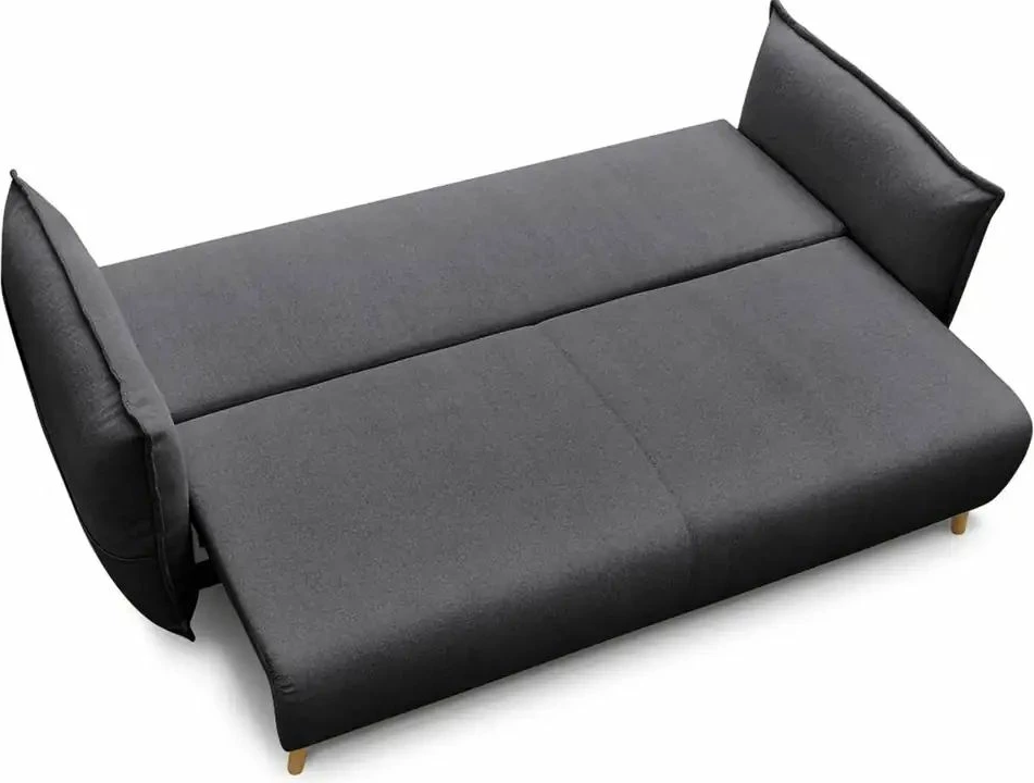 Divan-krevat treshe, Atelier del Sofa, Puffy, antracit