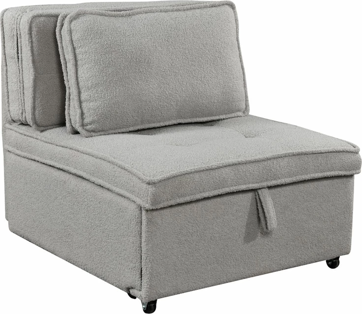 Karrige krevati Sleep, ngjyrë gri, 78x87x80cm