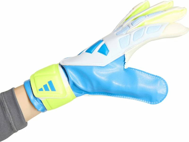 Doreza portieri për fëmijë adidas Predator KA7793, të bardha/verdhë/kaltër [Madhësia: 5.5]