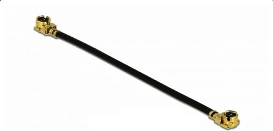 Kabllo antene DeLOCK MHF I-MHF I 4.5cm, 50Ω, e zezë