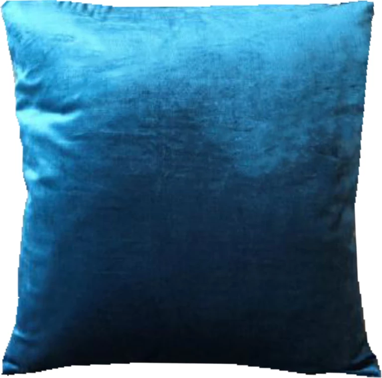 Jastëk dekorativ Repousse, kadife, poliester, 45x45, ngjyrë kaltër